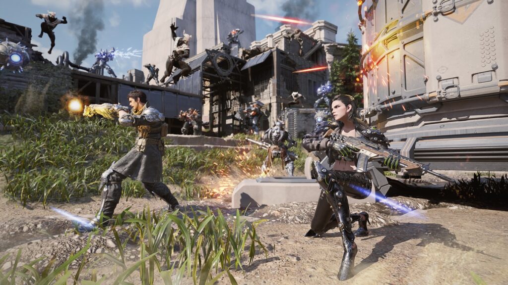 Frenetic free-to-play fighting in The First Descendant.
