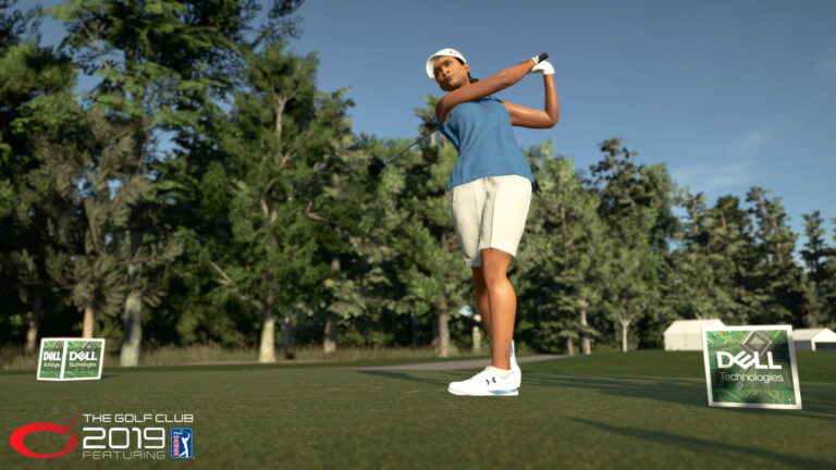 A golfer in The Golf Club 2019 Featuring PGA Tour