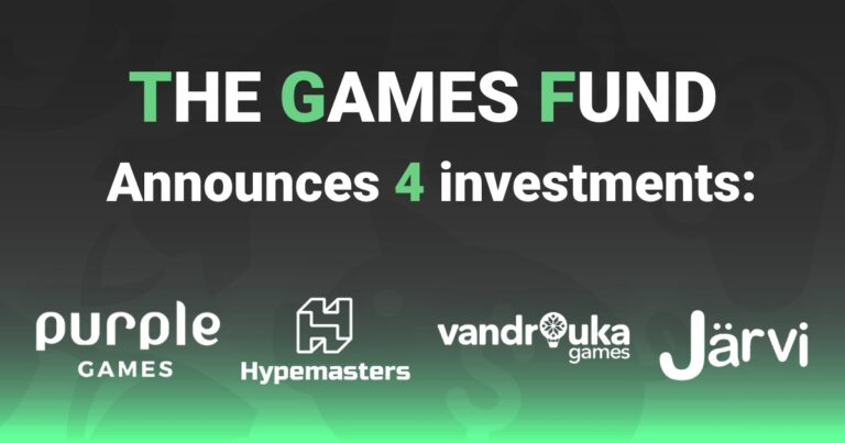 The Games Fund has invested in four game studios.