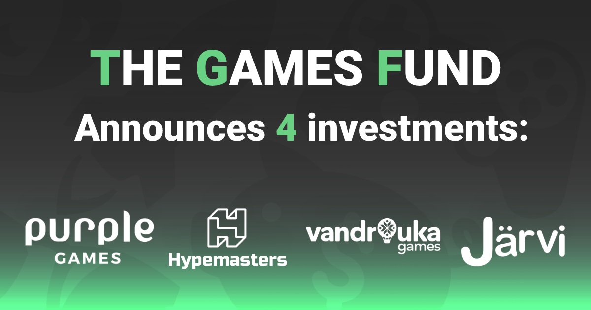 The Games Fund has invested in four game studios.