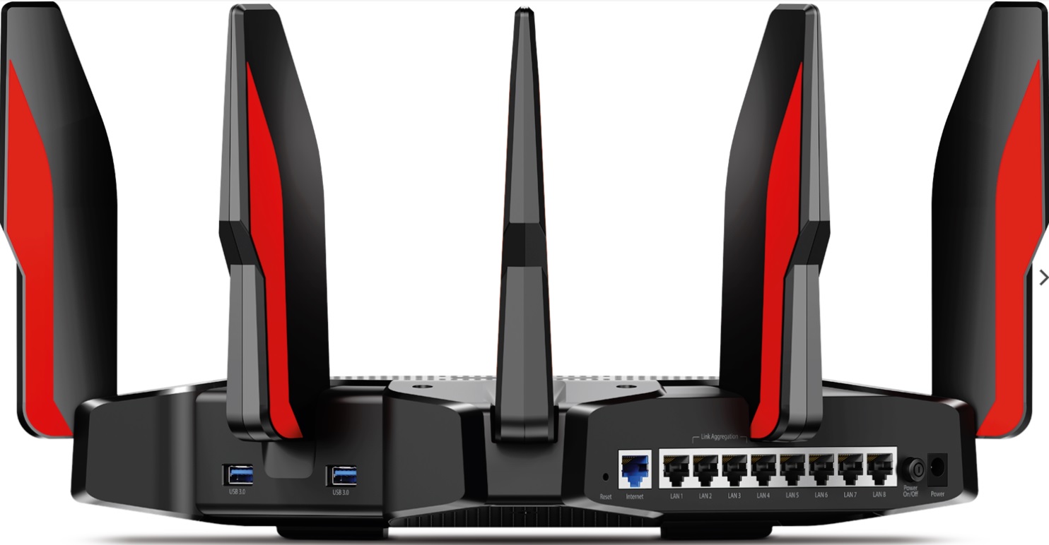 No, this is not the Devil's pitchfork. It's the TP-Link Archer gaming router.