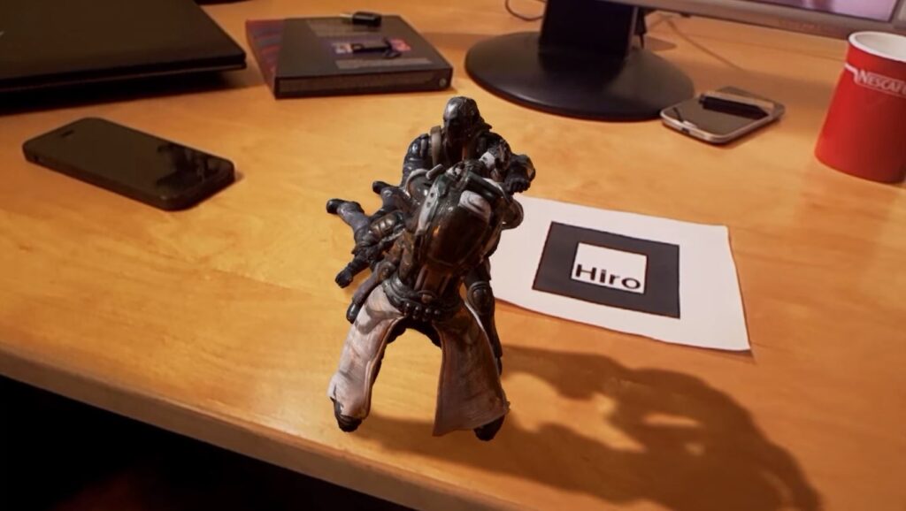 Watch an unbelievable augmented reality fight scene play out on a desk