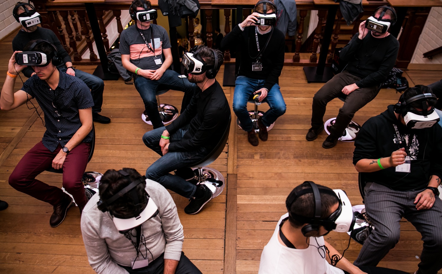 VR Days Europe attendees in demo mode