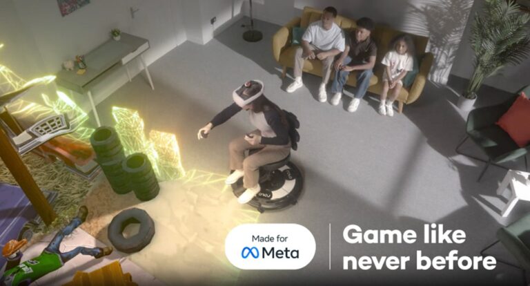 Roto VR's "Made for Meta" virtual reality chair.