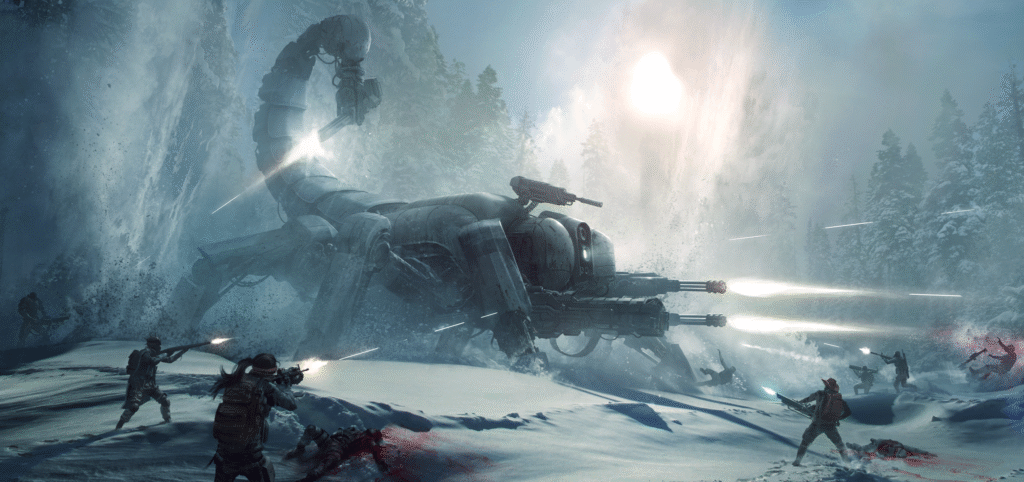 Even the cold wastes of Colorado have Wasteland 3's scorpion tanks.