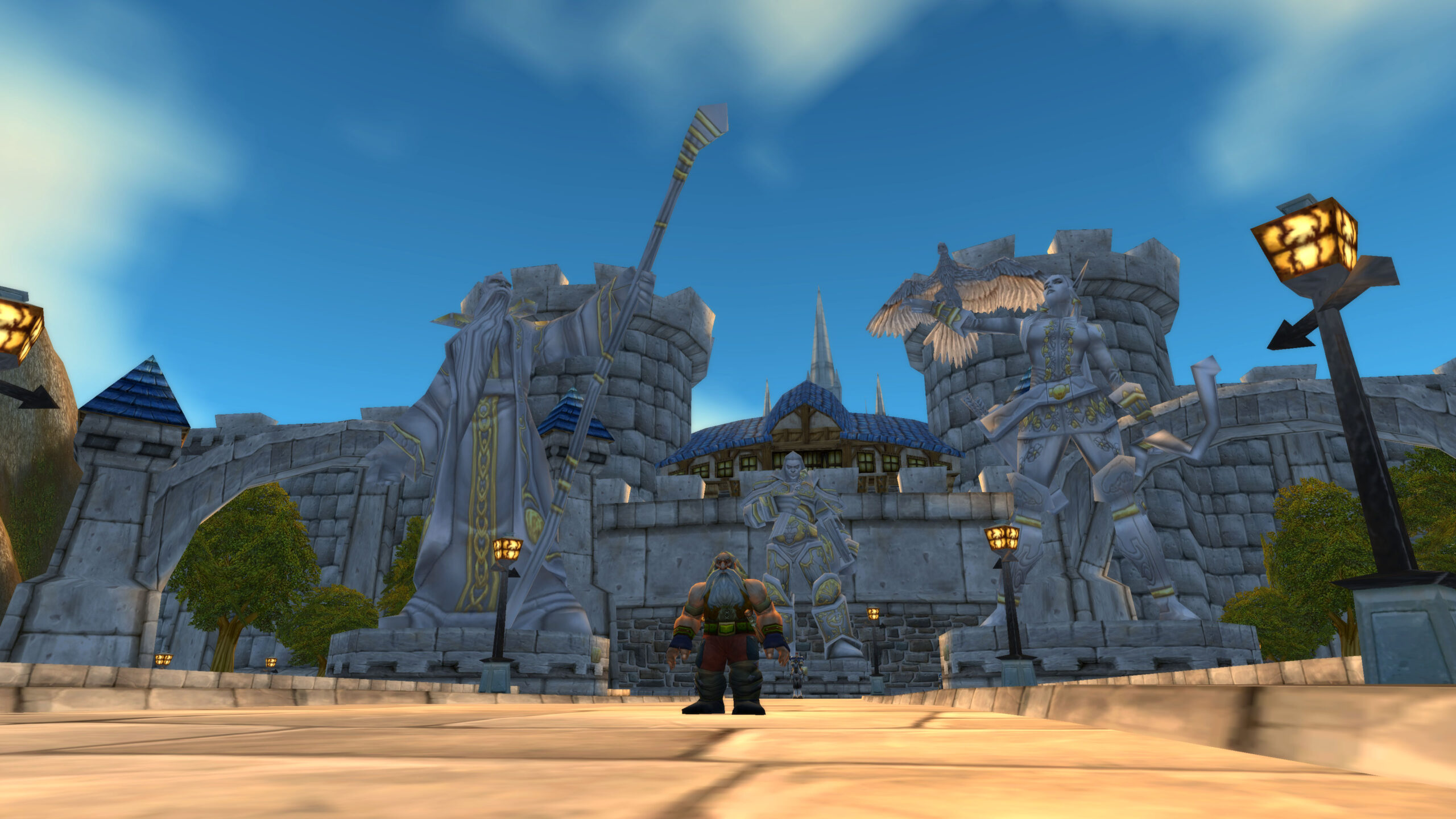Little dwarf in the big city.
