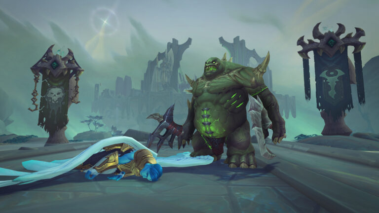 This bad-guy construct awaits Warcraft: Shadowlands players today.