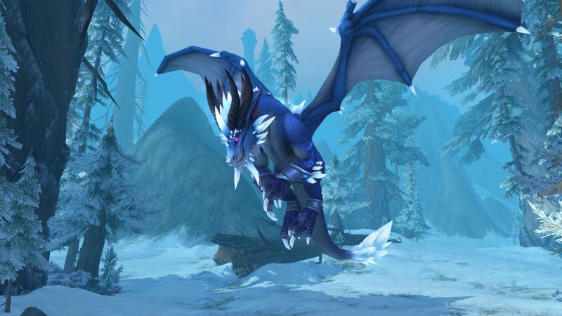 Kalecgos leads the blue dragon flight.