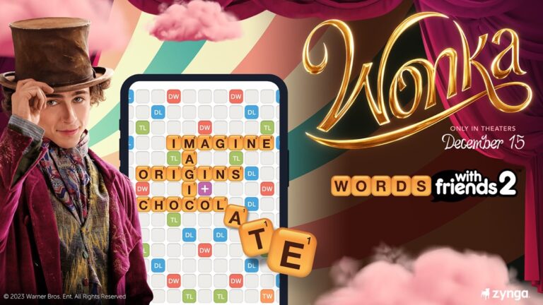 Wonka is in Words With Friends.