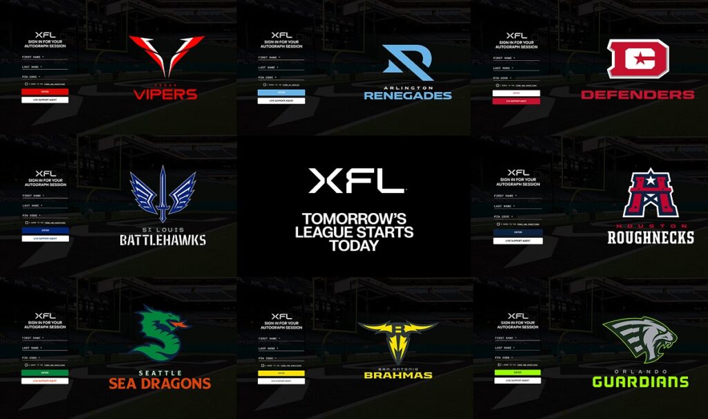 XFL is teaming up with Virtual Tables