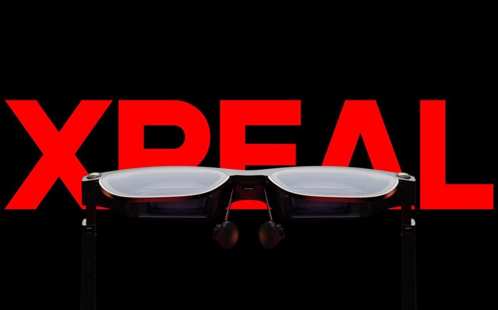Xreal Air 2 Ultra augmented reality glasses.