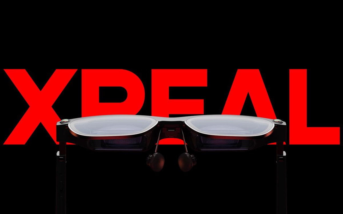 Xreal Air 2 Ultra augmented reality glasses.