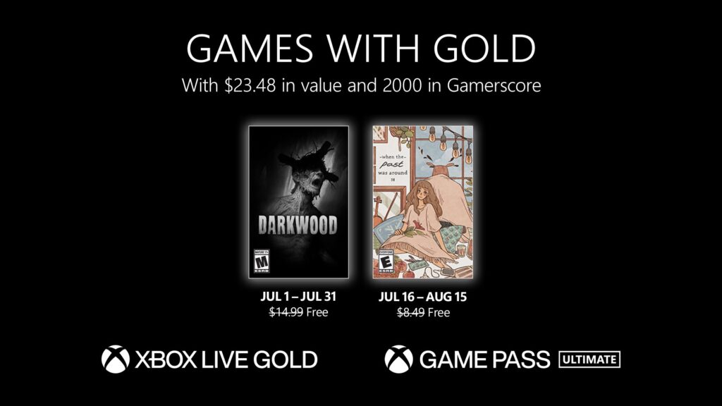 Xbox Games with Gold in July include horror and adventure titles