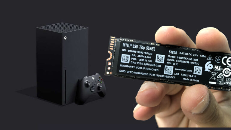 Testing storage on the Xbox Series X.