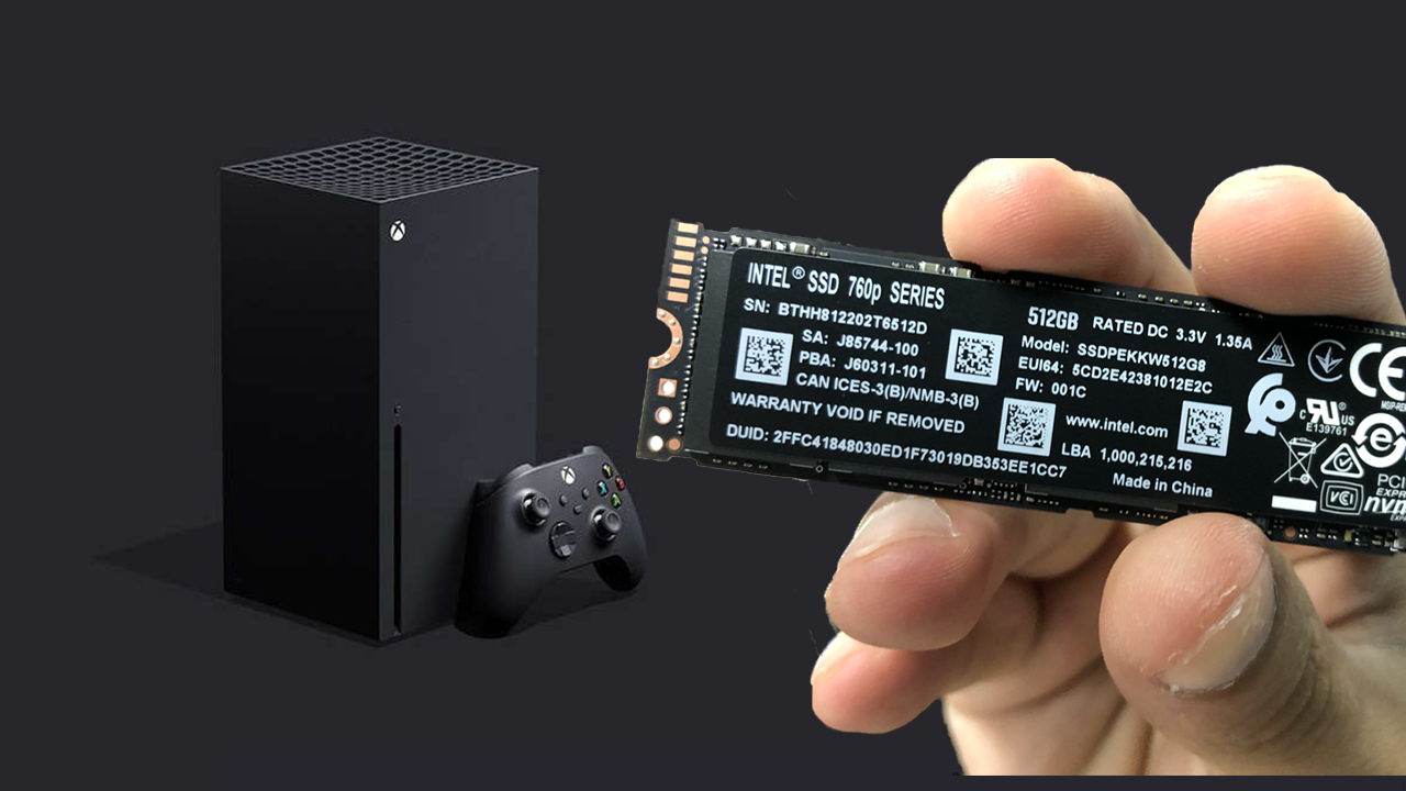 Testing storage on the Xbox Series X.