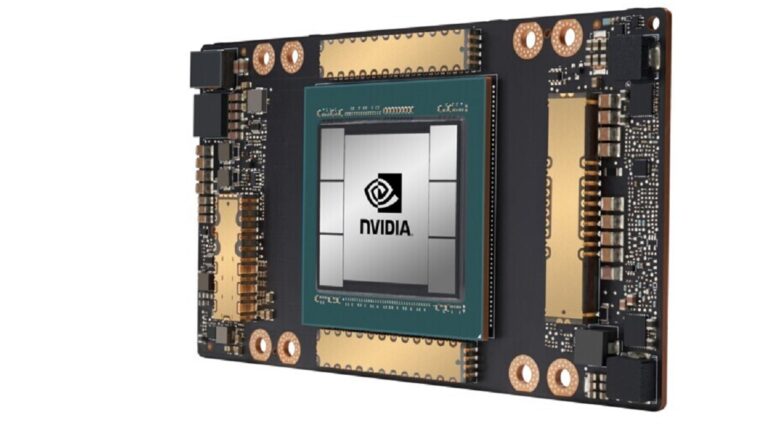 Nvidia's A100 chip has 54 billion transistors.