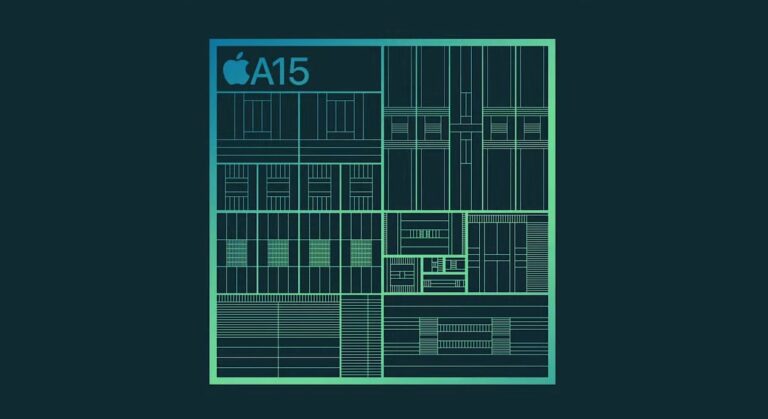 Apple's new A15 Bionic processor.