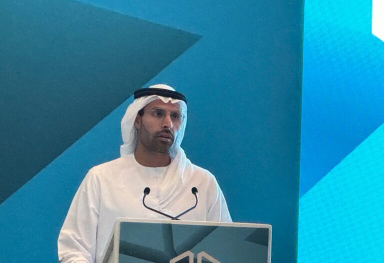 Mohamed Khalifa Al Mubarak speaks at Games for Change.