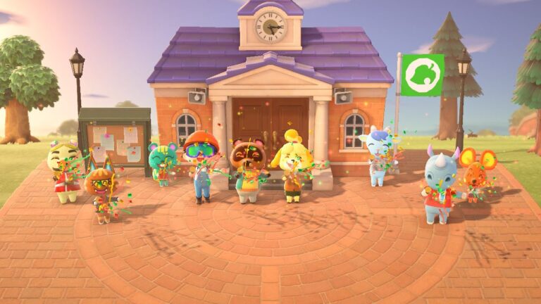 Time to celebrate in Animal Crossing: New Horizons.
