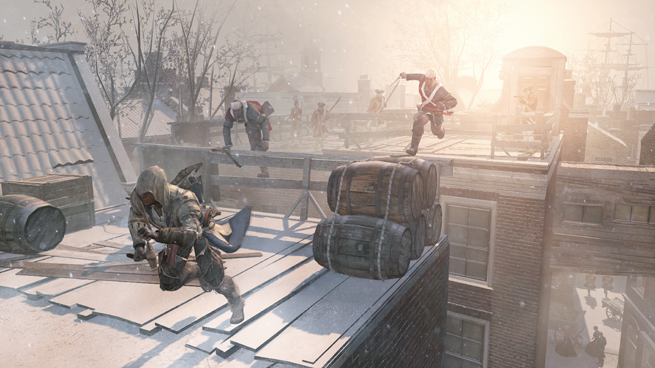 ACIII_NewYork_RooftopChase_SCREENSHOT Assassin's Creed III