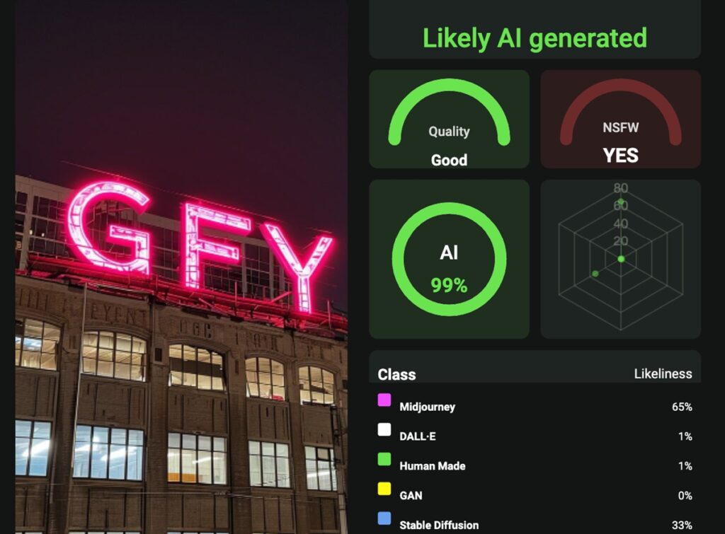 AI or Not identifies deep fakes.