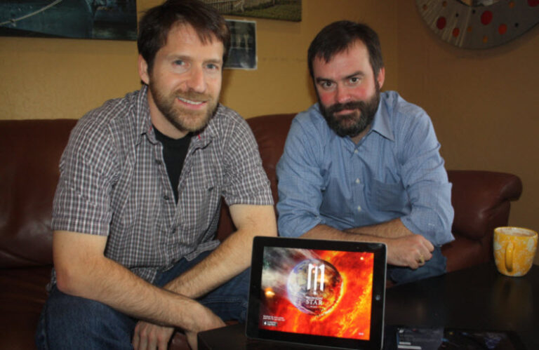 Alex Seropian and Tim Harris of Industrial Toys showed off Midnight Star in 2015.