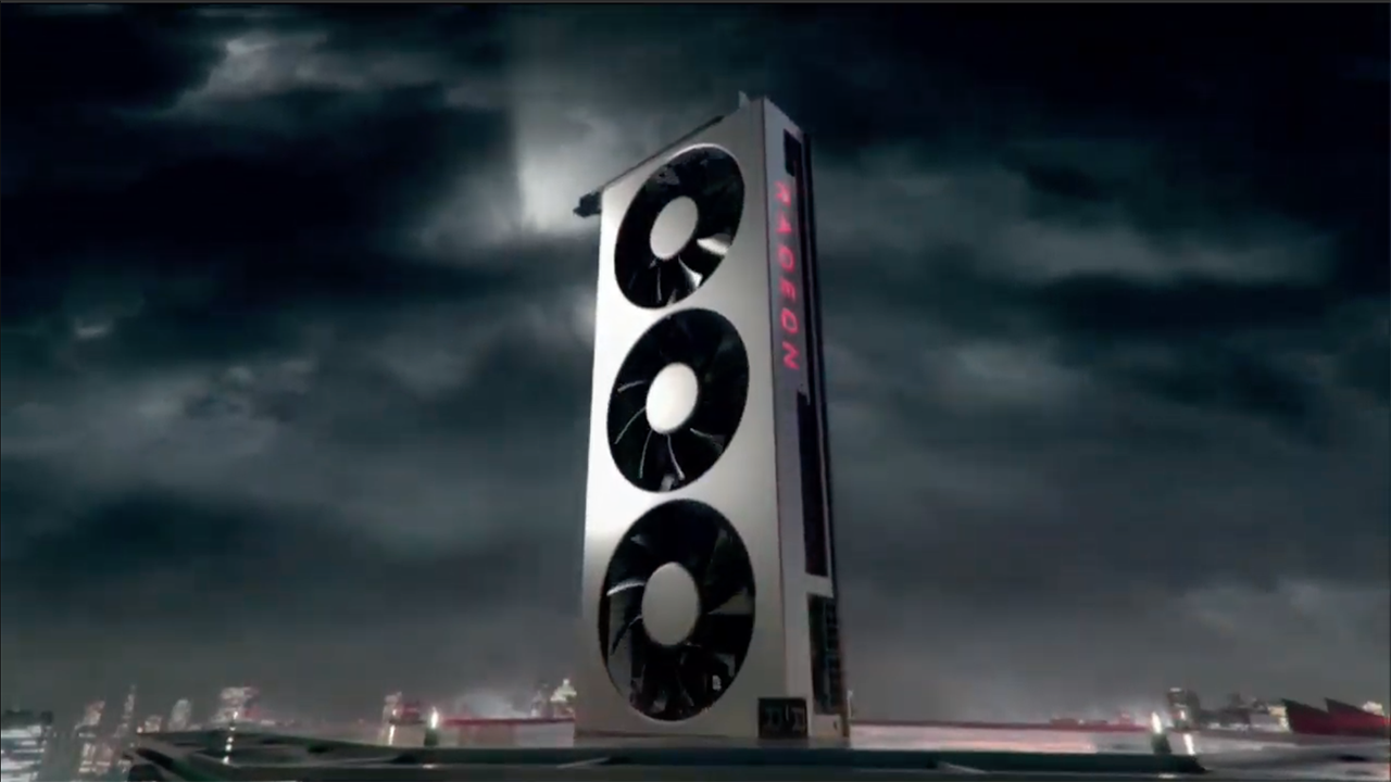The Radeon VII video card from AMD.
