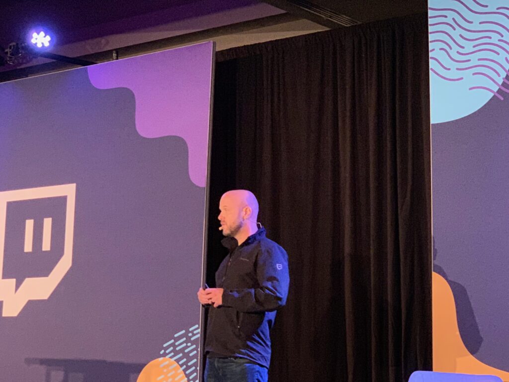 Amir Shevat speaks to developers at TwitchCon 2018.