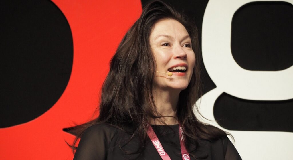 Angie Smets talked about what it takes to build a new intellectual property for games at Gamelab.
