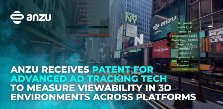 Anzu has a patent for tracking ad viewability in games.