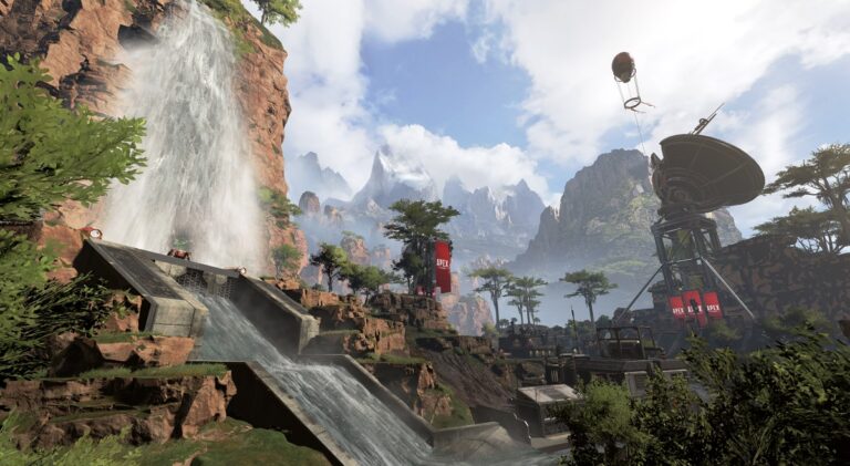 I didn't notice.  But the Apex Legends battle royale map has pretty landscapes.