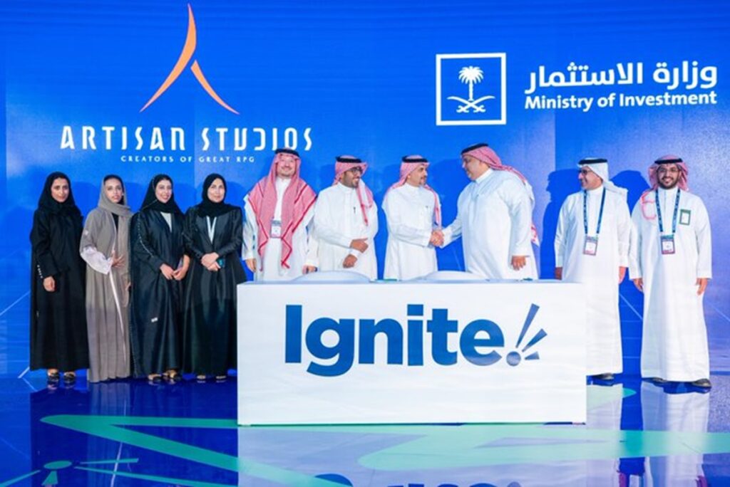 Artisan Studios announces its expansion in Riyadh at Ignite event.