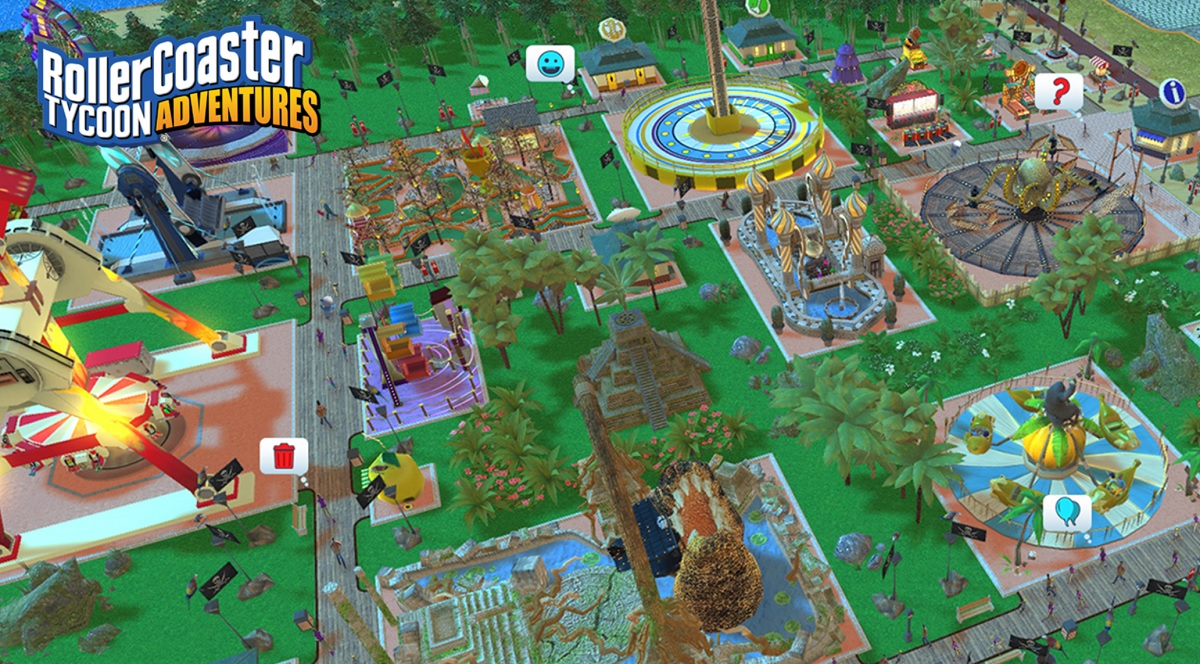 Atari's upcoming Rollercoaster Tycoon Adventures.