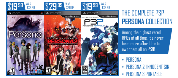 Atlus Persona PSP Price Drop