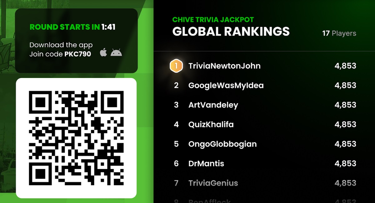 Atmosphere has created a global trivia game.