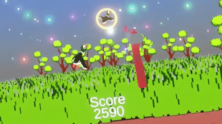 Shoot that duck! To the beat!