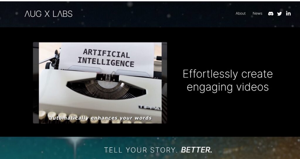 AugX uses AI to make videos better.