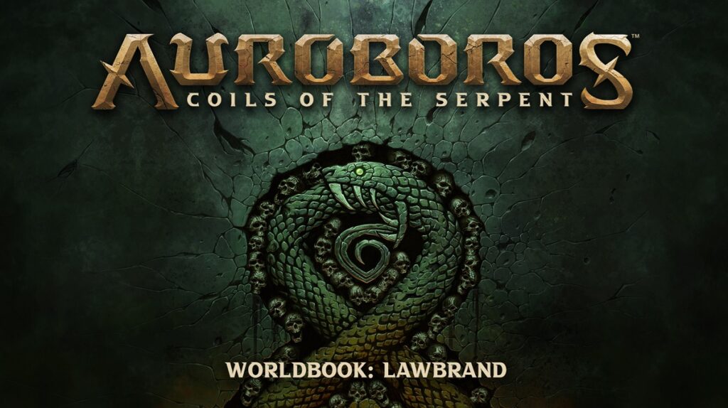 Auroboros: Coils of the Serpent is the first tabletop game series from Warchief Gaming.