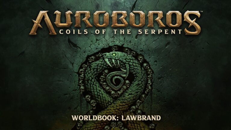 Auroboros: Coils of the Serpent is the first tabletop game series from Warchief Gaming.