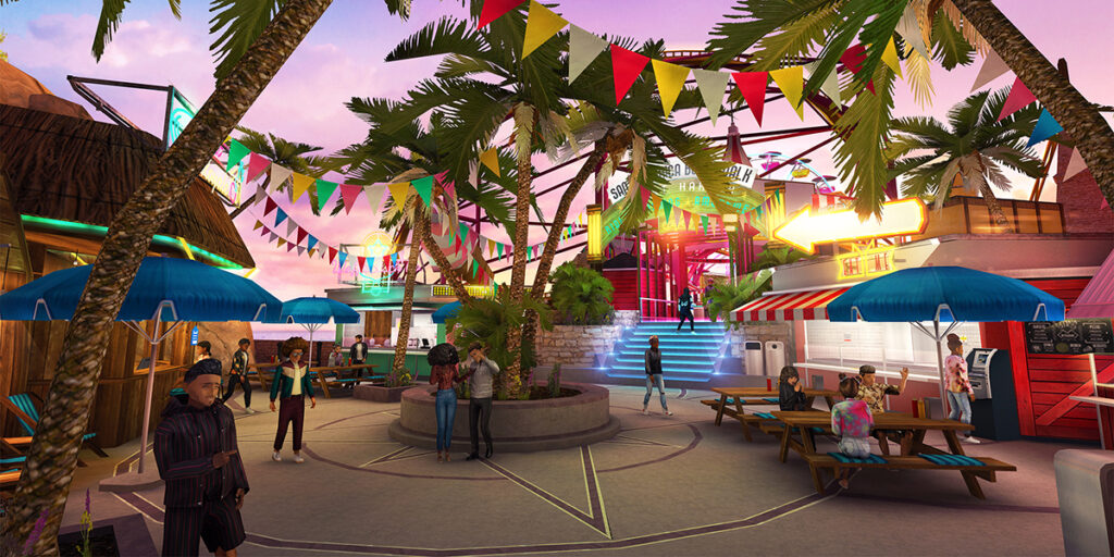 A plaza in Avakin Life