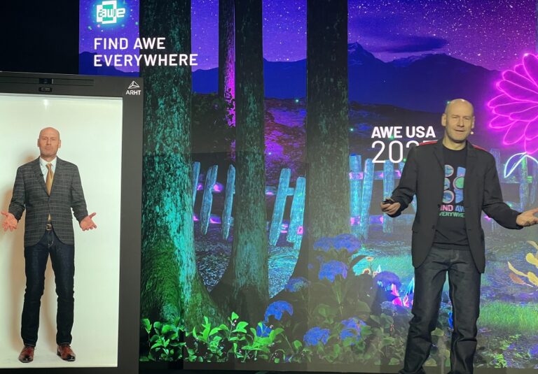 AWE founder Ori Inbar at AWE USA in Santa Clara, California.