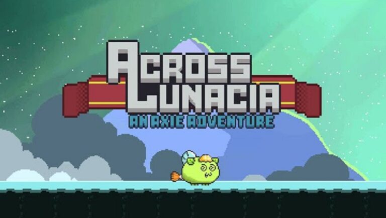 Axie Infinity Builder title Across Lunacia.