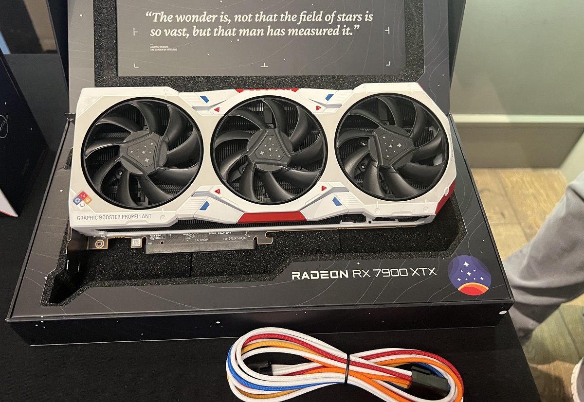 Starfield special edition of the Radeon RX 7500 XTX graphics card.