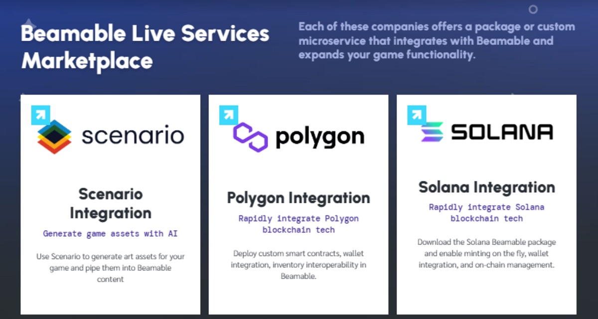 Beamable makes it easier to integrate generative AI and blockchain into games.