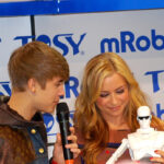 Just Beiber and a dancing robot