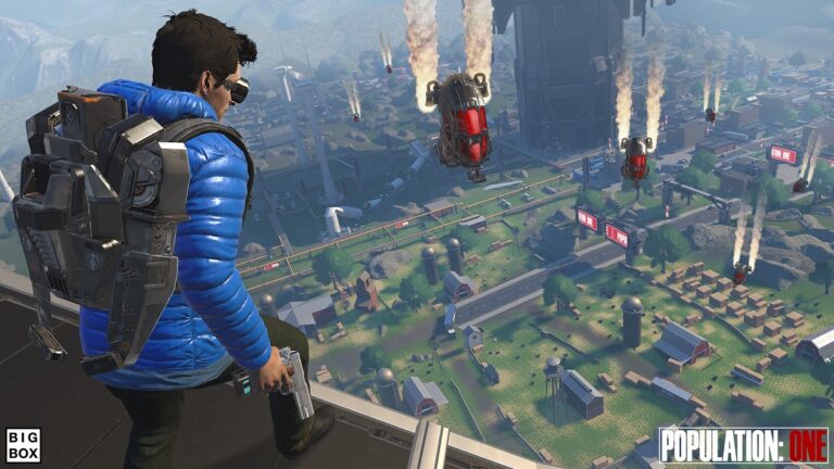 You land in pods on a one-kilometer map in Population: One.