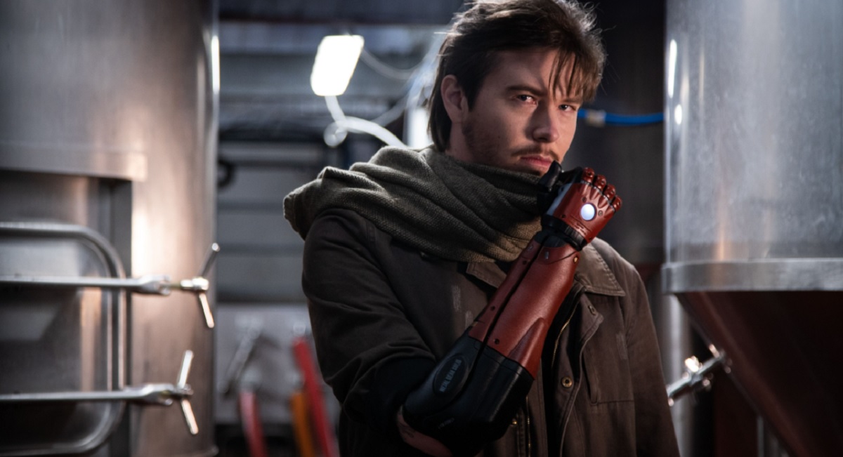 Daniel Melville gets a Metal Gear Solid bionic arm.
