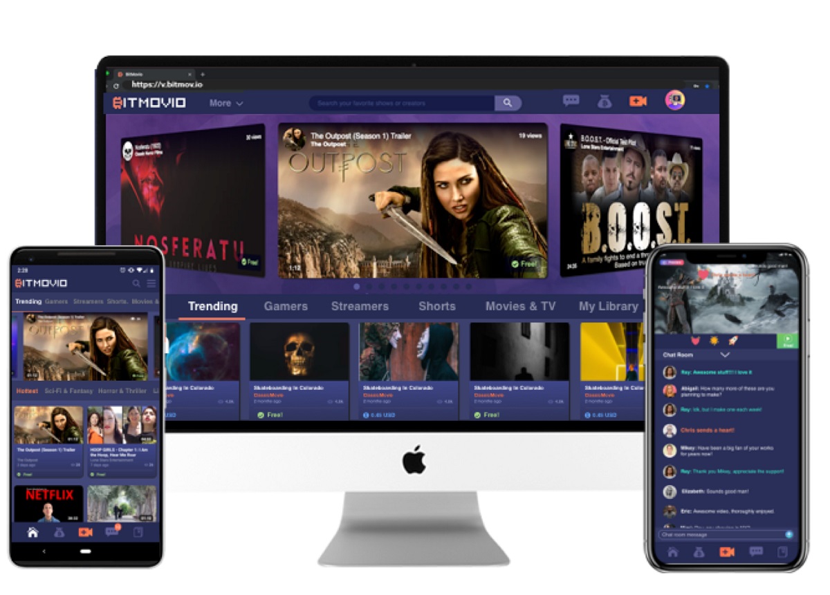 BitMovio is offering rewards for viewing video entertainment.
