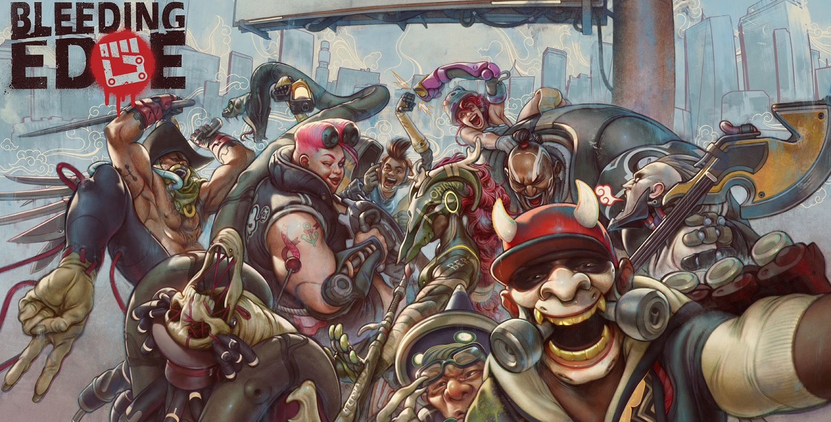 The cast of characters in Bleeding Edge.