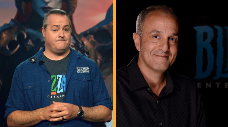 Blizzard president J. Allen Brack and Blizzard co-founder Allen Adham.